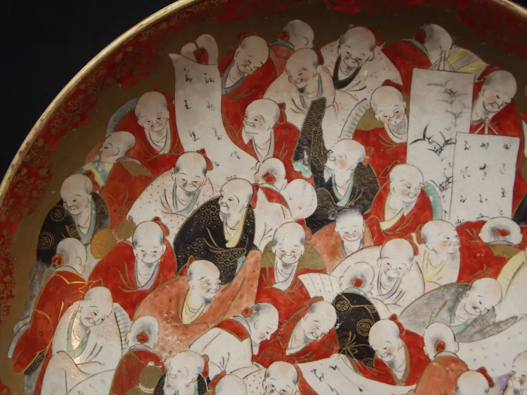 Kutani Geschirr Paar (Japan) Meiji Ära
