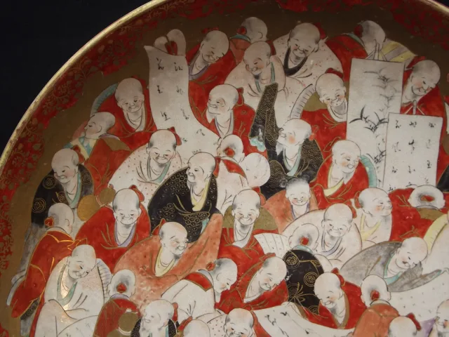 Kutani gerechten paar (Japan) Meiji tijdperk