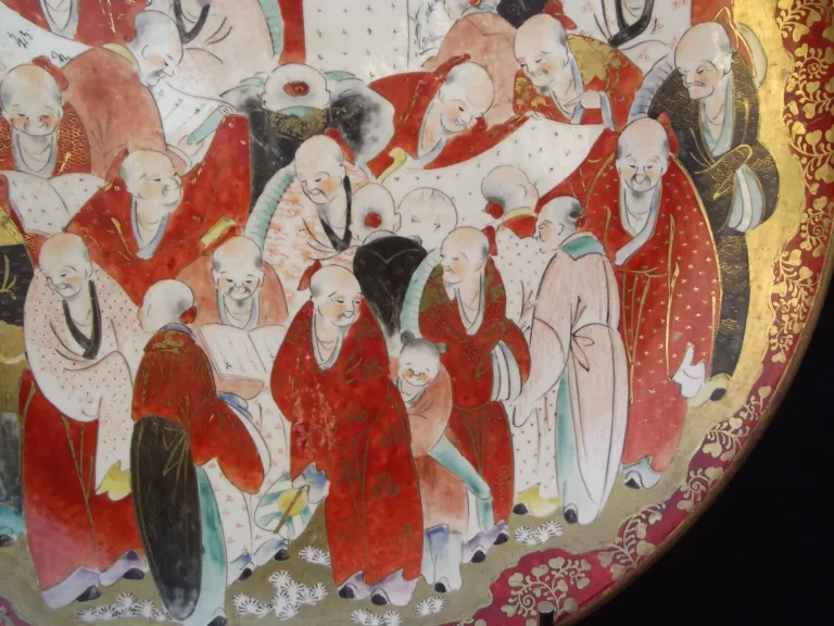 Kutani Geschirr Paar (Japan) Meiji Ära