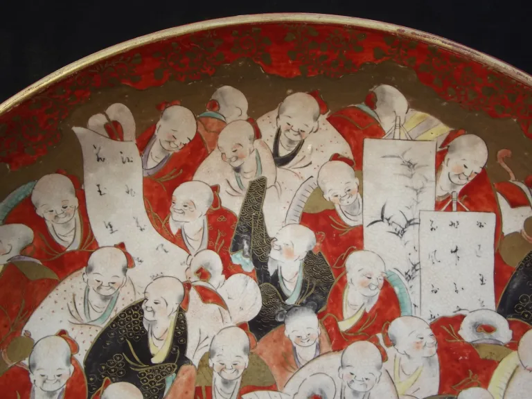 Kutani Geschirr Paar (Japan) Meiji Ära