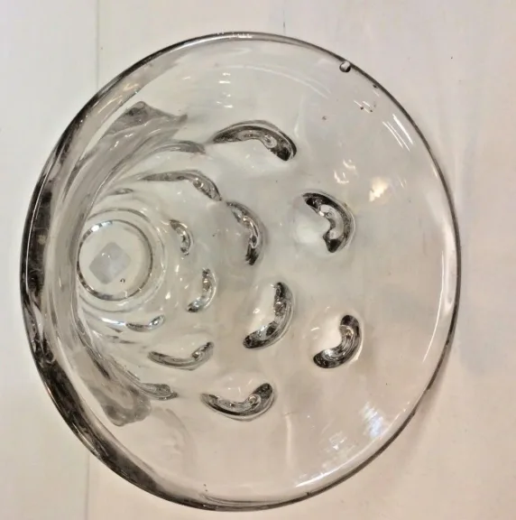 Vase en verre a pic année 60s70s
