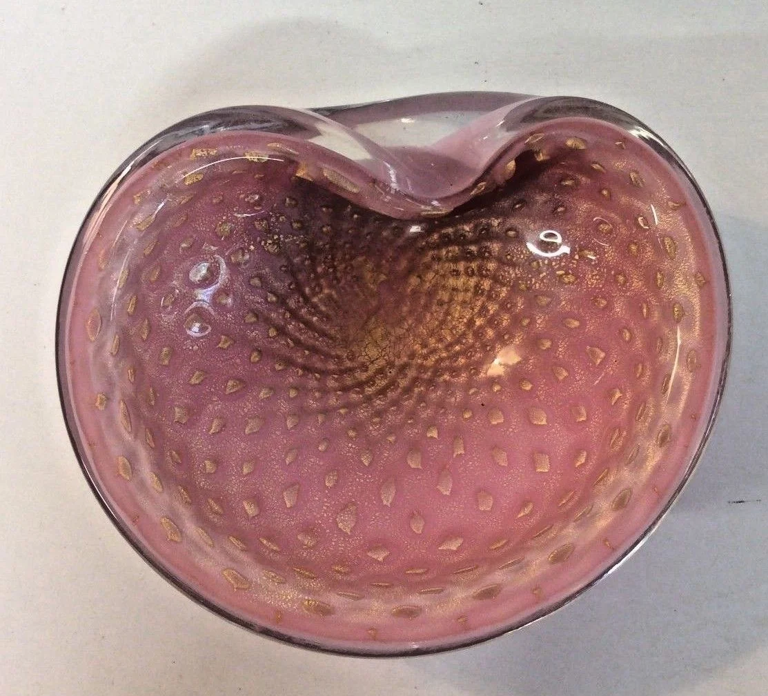 Vide poche en verre de Murano année 60s70s