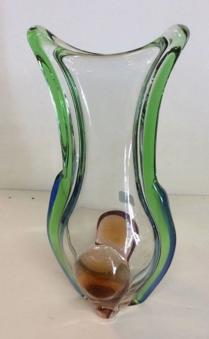 Vase en verre de Murano année 60s70s