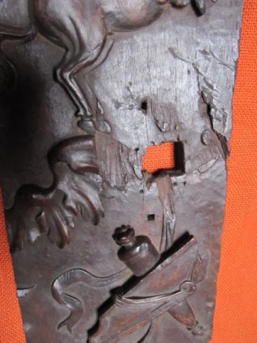 panneau de porte Boiserie décor d'un Cheval ailé (Bellérophon)ou(pégase)18ème