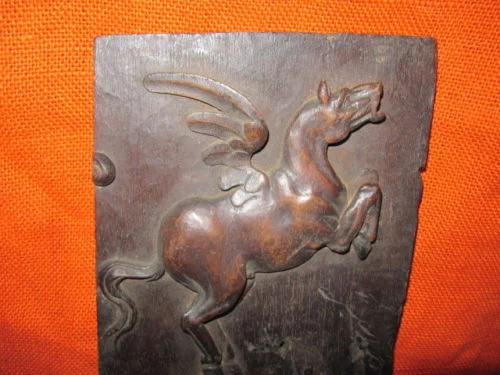 panneau de porte Boiserie décor d'un Cheval ailé (Bellérophon)ou(pégase)18ème