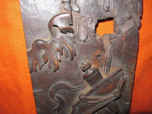 panneau de porte Boiserie décor d'un Cheval ailé (Bellérophon)ou(pégase)18ème