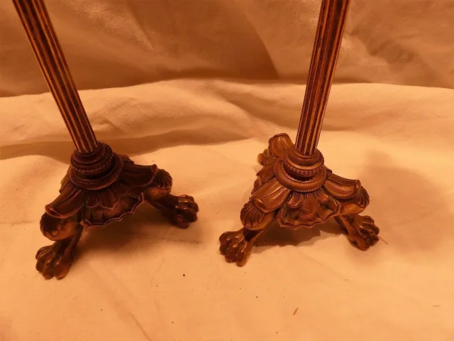 PAREJA DE CANDELEROS ESTILO IMPERIO