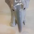 Eléphant en porcelaine style Copenhague début 20ème