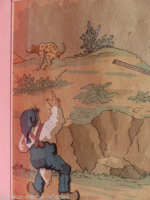 aquarelle de chasse humoristique dessinateur Lavrate (1829-1888)