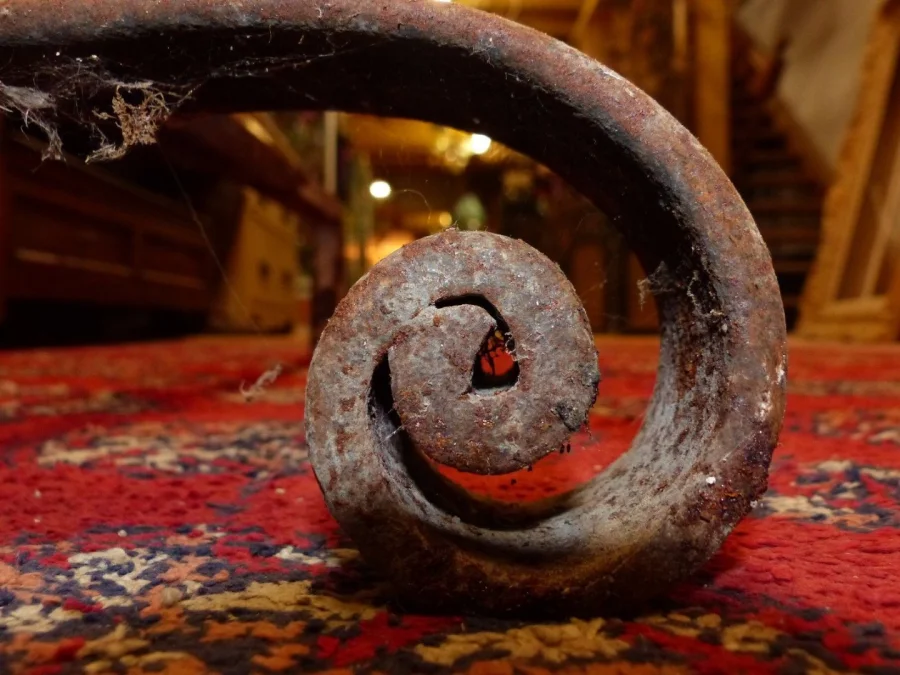 Paire de grand chenets ou landiers d'époque Louis XIV