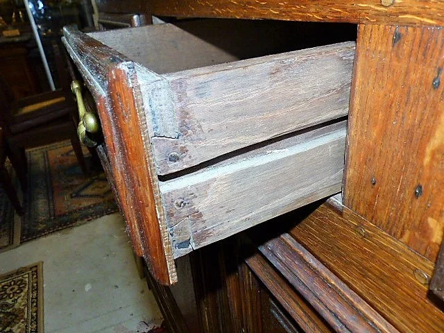 buffet deux corps en chêne 5 portes 19ème
