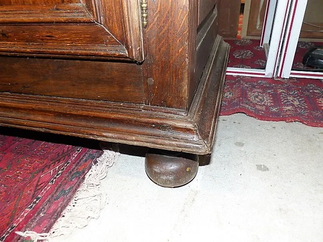 buffet deux corps en chêne 5 portes 19ème