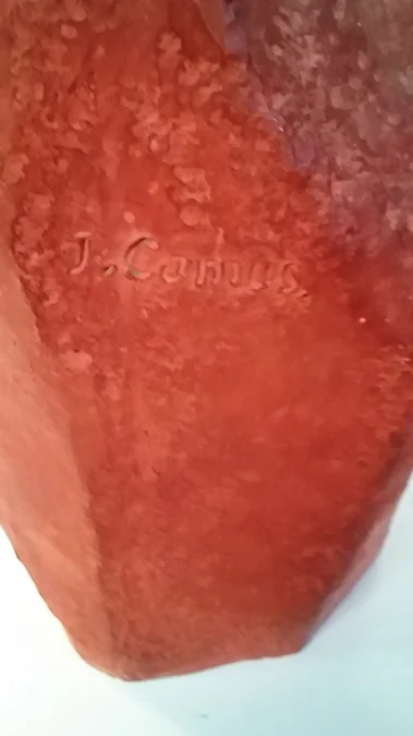 Faune à la flûte de pan par Jean Marie CAMUS (1877-1955) en terre cuite