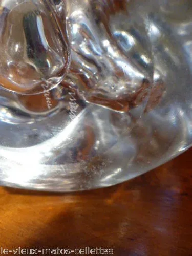 lampe en cristal signé Schneider france année 60