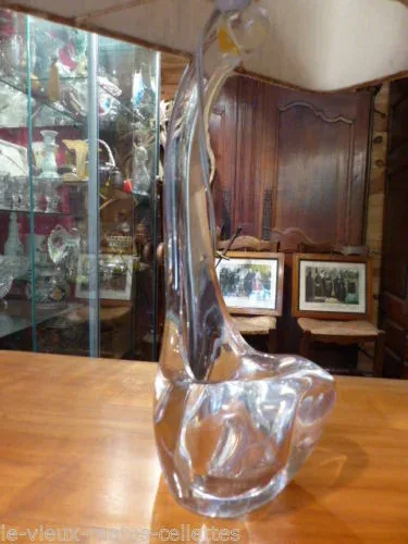 lampe en cristal signé Schneider france année 60