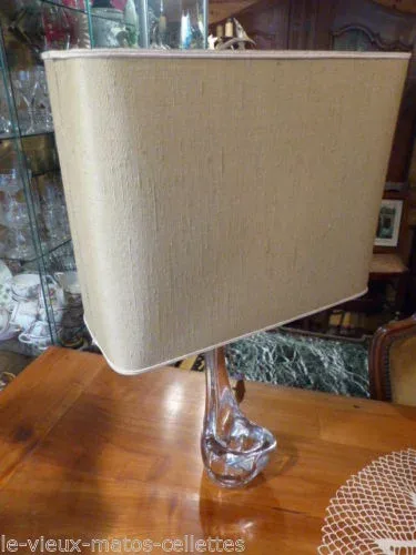 lampe en cristal signé Schneider france année 60