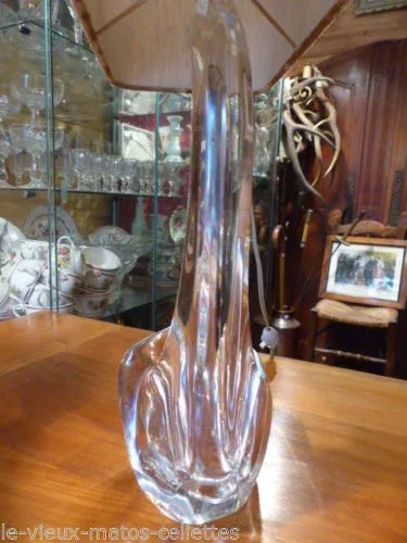 lampe en cristal signé Schneider france année 60
