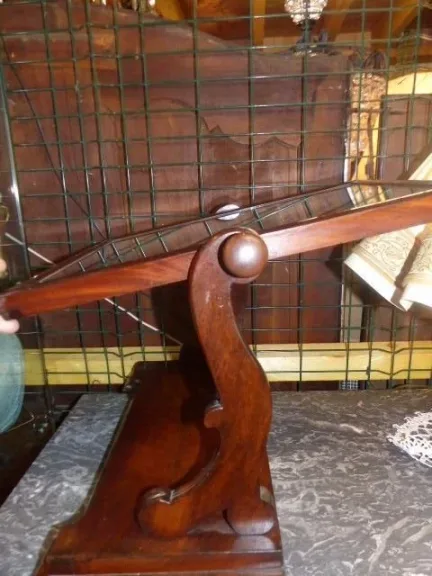 Miroir psyché barbière en acajou flammé de Cuba  d'époque restauration