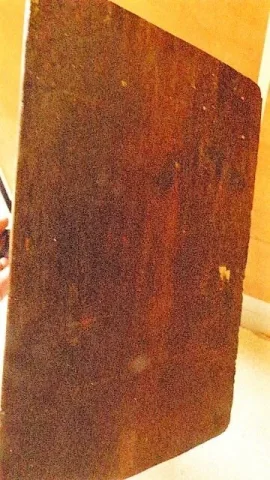 Christ en bois avec polychromies sur croix école espagnol fin 18ème