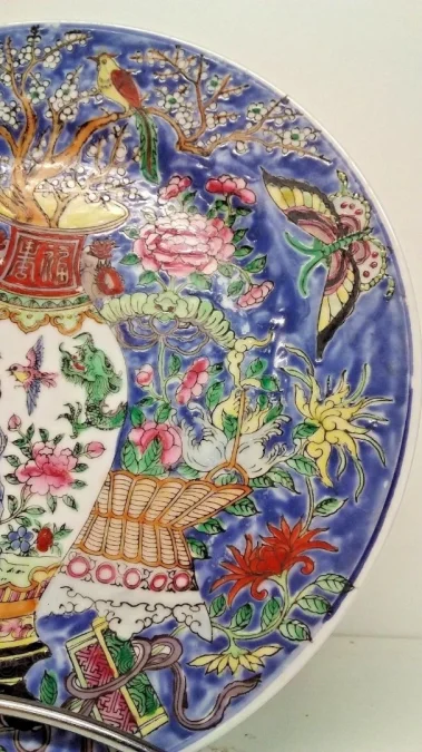 Assiette en porcelaine Chinoise Macau 19ème