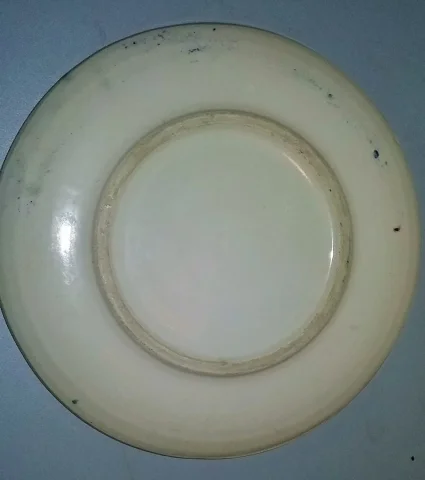 Assiette en faïence décor tête d'homme Cerennes Vallauris