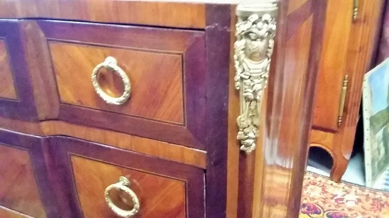 Commode De Style Transition En Marqueterie époque milieu XIXème