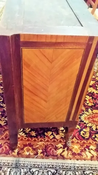 Commode De Style Transition En Marqueterie époque milieu XIXème
