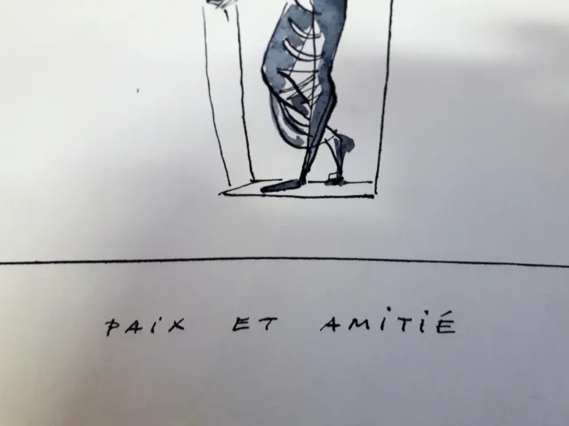 Louis Leygue 1905-1992 dessin encre et lavis non signé vendu avec certificat XXe