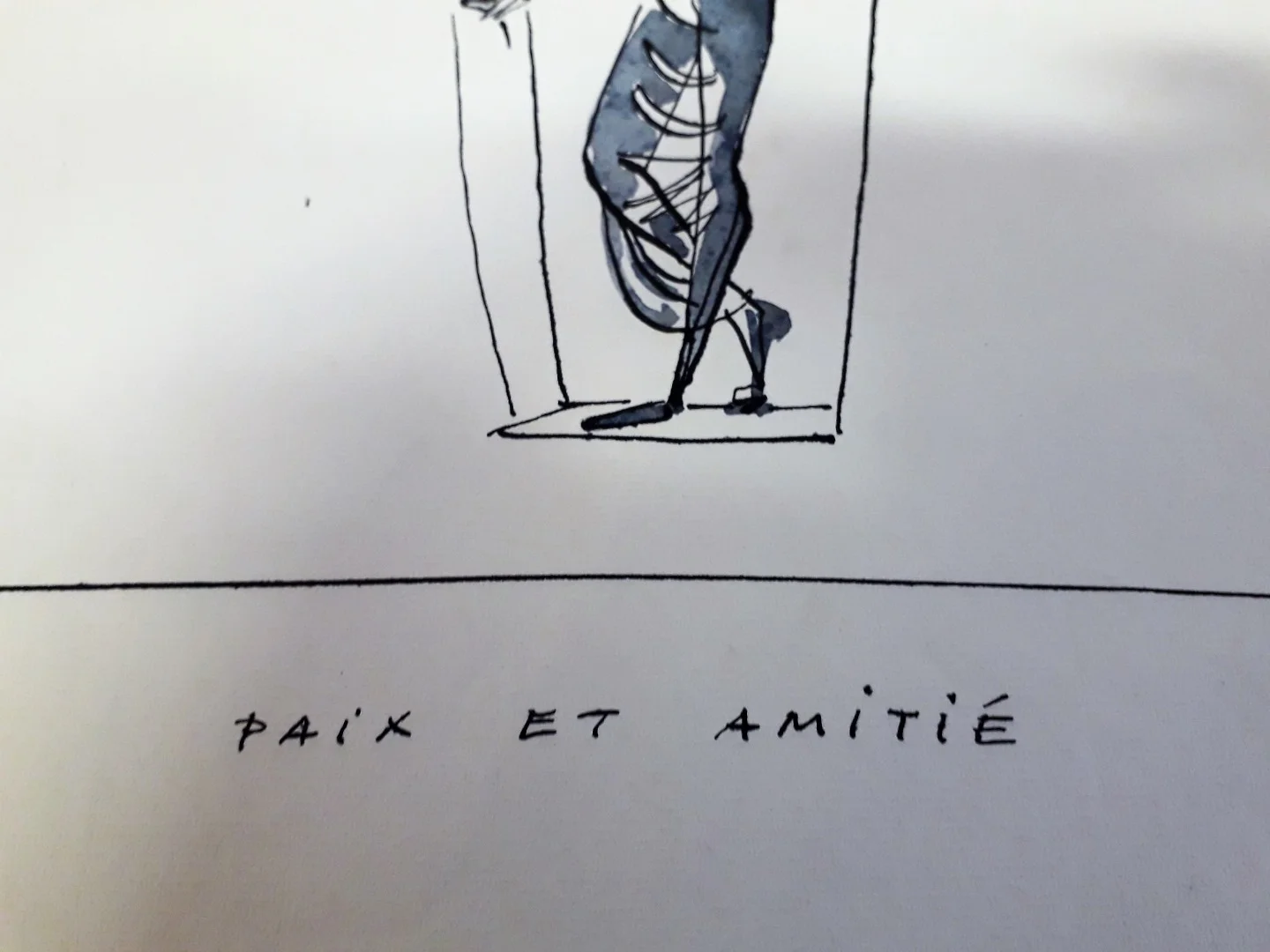 Louis Leygue 1905-1992 dessin encre et lavis non signé vendu avec certificat XXe
