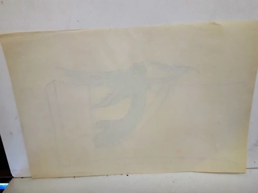 Louis Leygue 1905-1992 dessin encre et lavis non signé vendu avec certificat XXe siècle