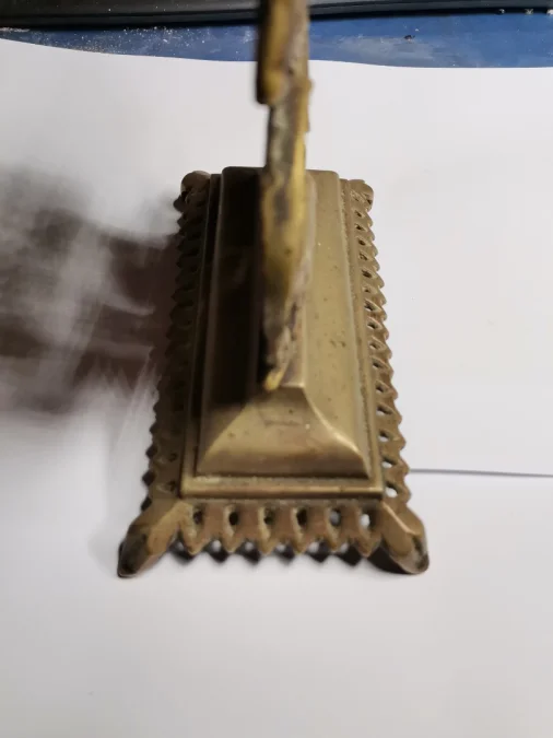 Porte montre en bronze thème militaire début 20ème