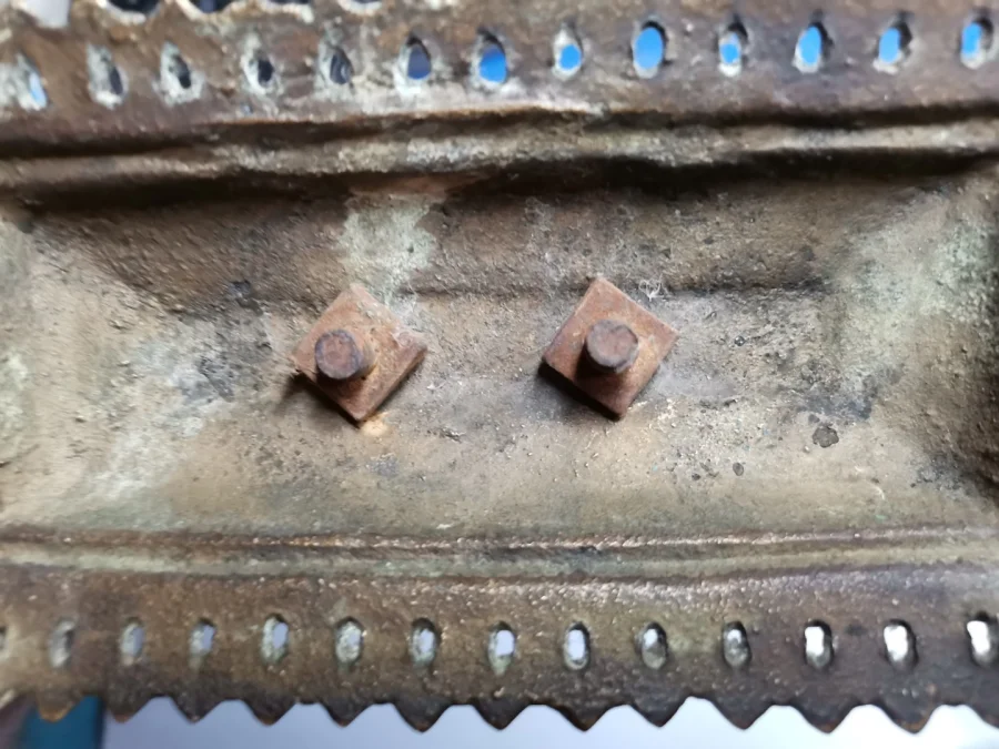 Porte montre en bronze thème militaire début 20ème