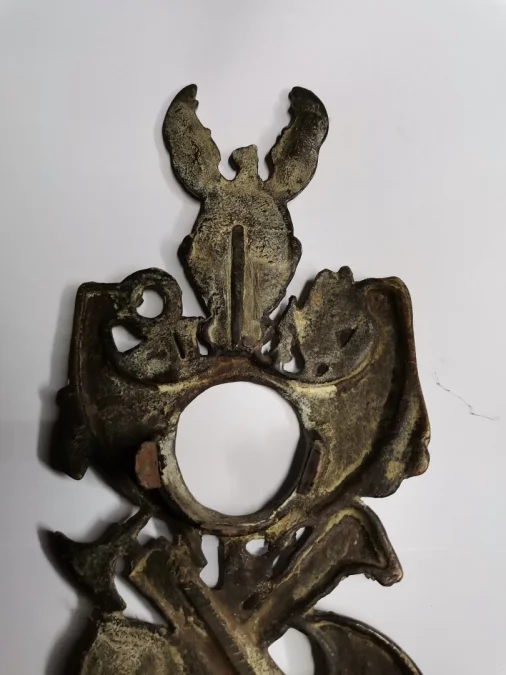 Porte montre en bronze thème militaire début 20ème