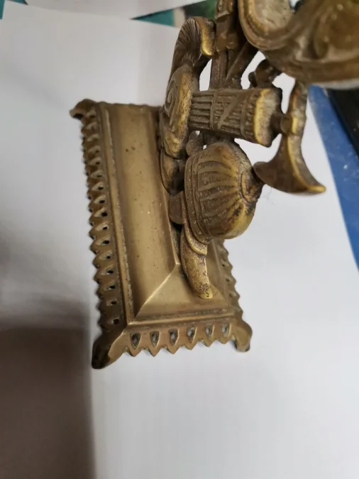 Porte montre en bronze thème militaire début 20ème