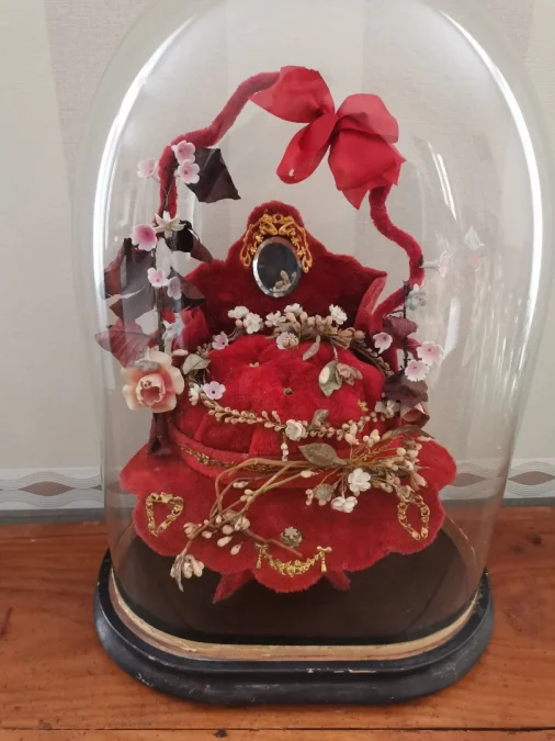 Corbeille ou globe de mariage  début 20ème