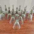 Série de 14 coupes à suspendre en verre de Biot bullé année 70s80s