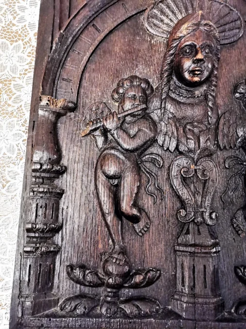17th CENTURY OAK PANEL