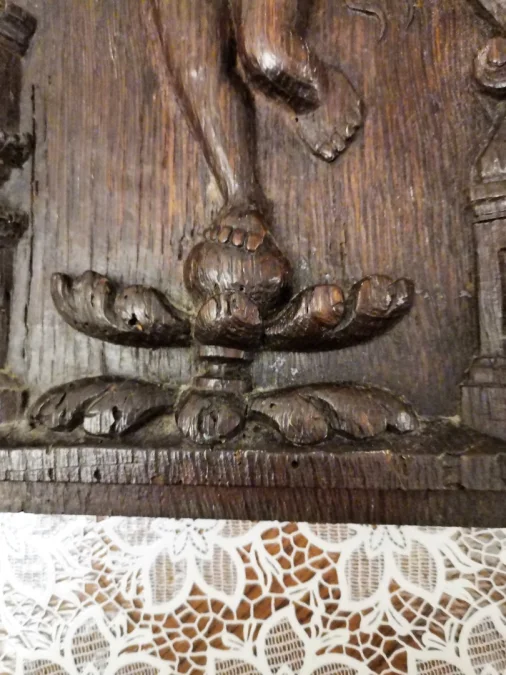 17th CENTURY OAK PANEL