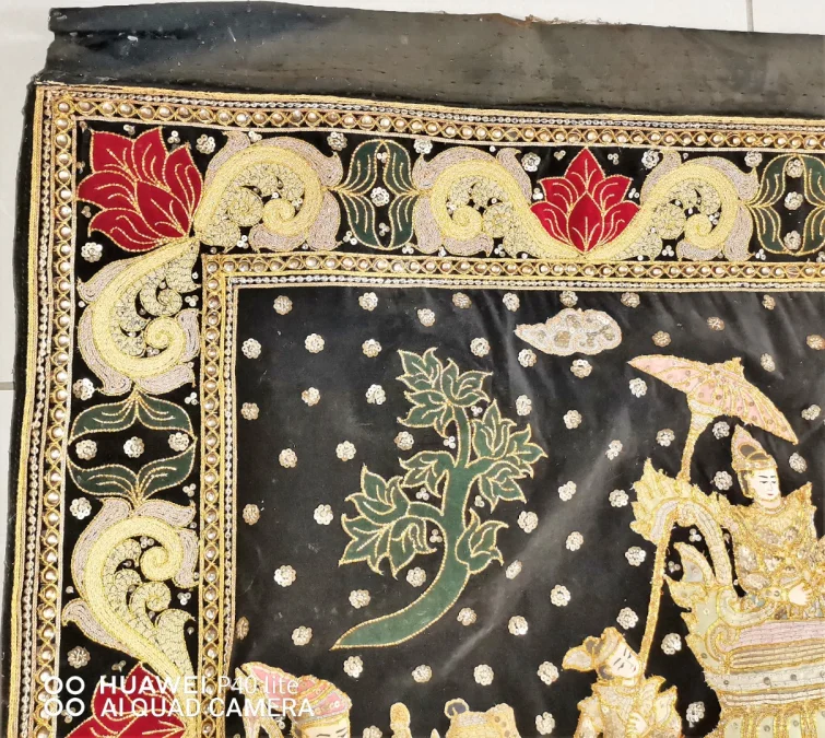 BURMESE  "KALAGA"  TAPESTRY