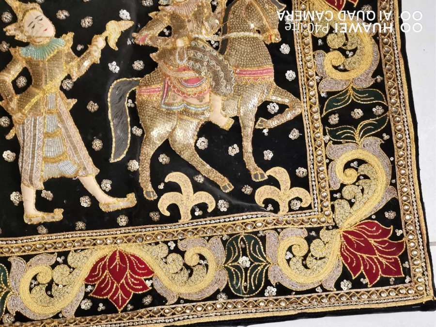 BURMESE  "KALAGA"  TAPESTRY
