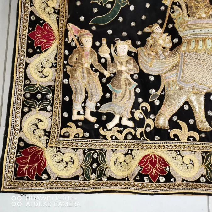 BURMESE  "KALAGA"  TAPESTRY