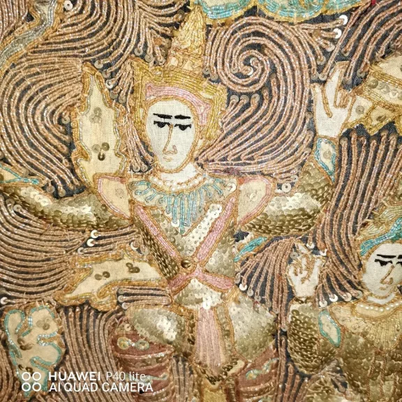 tapisserie Brodées ( Shwe Chi Doe) Birmanie (Myanmar), Fin du XIXème siècle