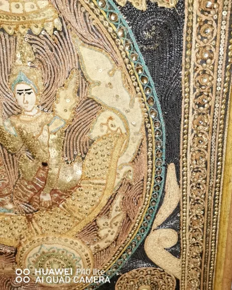 tapisserie Brodées ( Shwe Chi Doe) Birmanie (Myanmar), Fin du XIXème siècle