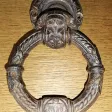 Heurtoir ou poigné de porte d'entrer avec ancre de marine en fer forger 19ème