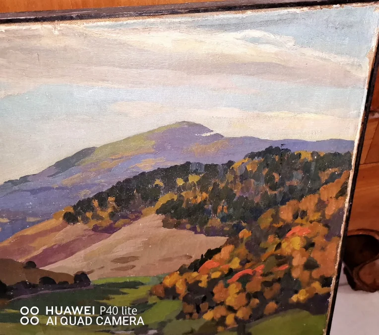 Tableau huile sur toile paysage montagne signée Henri MARCHAL (Nancy, 1878-1942)
