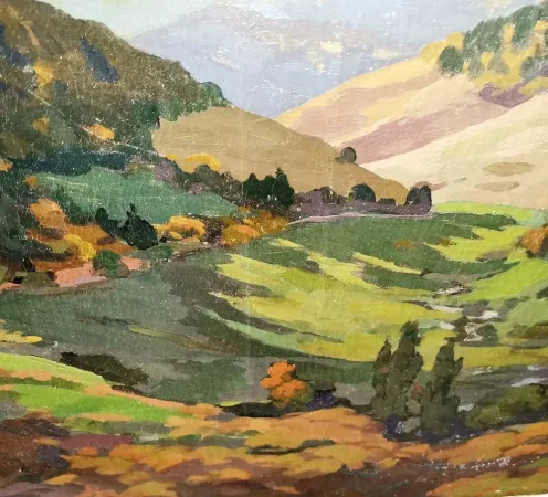 Tableau huile sur toile paysage montagne signée Henri MARCHAL (Nancy, 1878-1942)