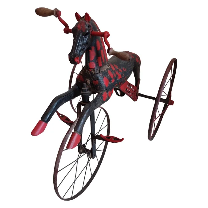 19世紀の馬の三輪車