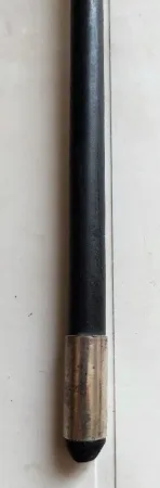 Canne de marche pommeau en argent forme tête aigle début xxème long 90 cm
