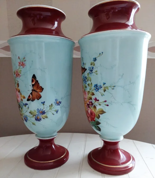 PAIR OF NAPOLEON III PERIOD VASES