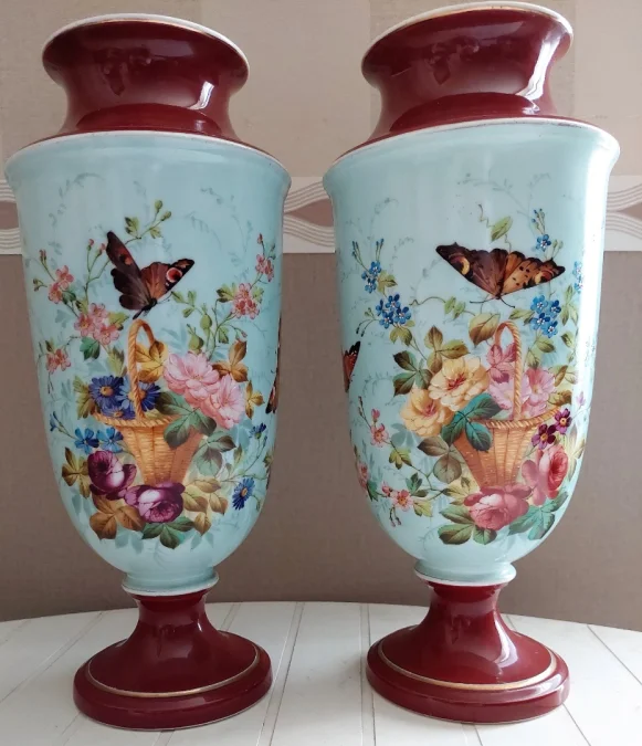 PAIR OF NAPOLEON III PERIOD VASES